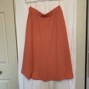 White Mark Coral Midi Pocket Skirt Large